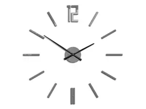 ModernClock 3D nalepovací hodiny Carlo šedé