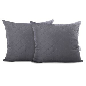 DecoKing Sada povlaků na polštář AXEL 2 ks 40x40 cm antracitový, velikost 40x40