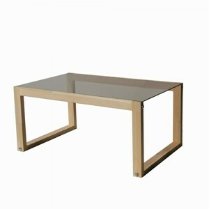 Hanah Home Konferenční stolek Via 85 cm hnědý