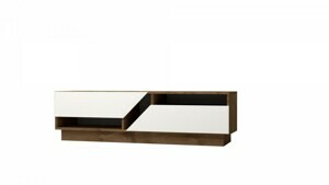 Hanah Home TV stolek Koza 160 cm ořech/bílý
