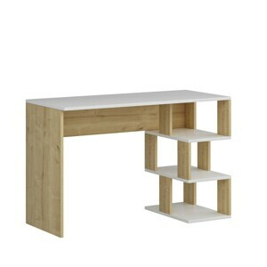 Hanah Home Psací stůl Dardanos bílý/dub artisan