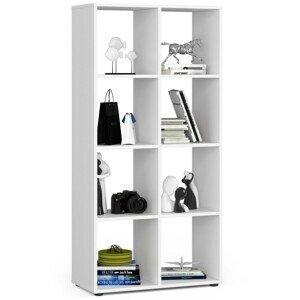 Ak furniture Knihovna QUAD bílá