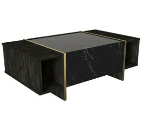 Hanah Home Konferenční stolek Veyron 103,8 cm černý