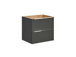 Comad Umyvadlová skříňka Capri 821 2S černý mat/dub kraft zlatý
