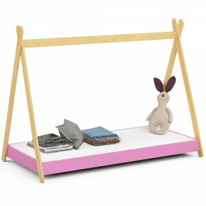 Ak furniture Dětská postel GEM 180x80 cm růžová