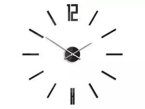 ModernClock 3D nalepovací hodiny Carlo wenge