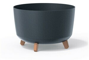 Prosperplast Květináč GLOWE STANDARD ECO na nožičkách antracit, varianta 20 cm