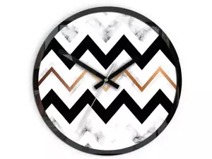 ModernClock Nástěnné hodiny Marble černo-bílé