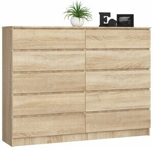 Ak furniture Komoda Rollo K 160 cm dub sonoma