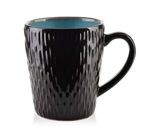Affekdesign Keramický hrnek ERICA 420 ml černý/modrý