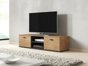 HALMAR TV stolek SOHO 140 cm dub lefkas/černý