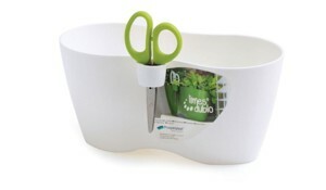 Prosperplast Květináč Dublo Herbs bílý