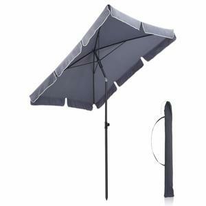 SONGMICS Zahradní slunečník Royal 200x125 cm šedý