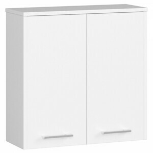 Ak furniture Závěsná koupelnová skříňka Fin 60 cm bílá