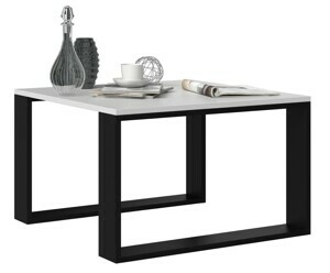 TP Living Konferenční stolek LAWA bílý / černý