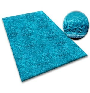 Dywany Lusczow Kusový koberec SHAGGY Izebelie 5cm tyrkysový, velikost 100x150