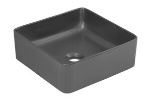 Comad Keramické umyvadlo na desku Slim 37 cm černé