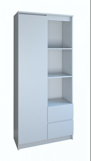 TP Living Skříň RS-80 BILY bílá