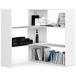 Ak furniture Knihovna TWIST mini bílá