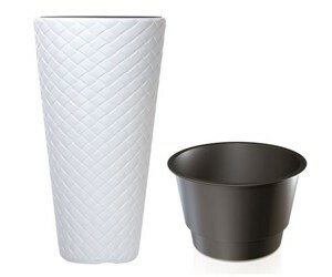 Prosperplast Květináč Long Matuba bílý, varianta 30 cm