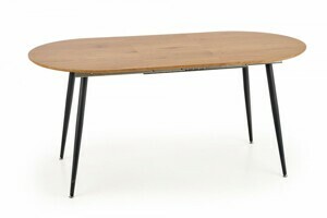 HALMAR Jídelní rozkládací stůl Colledo 120/160 cm dub Craft zlatý
