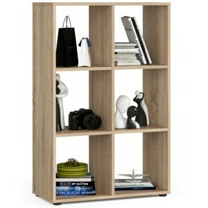 Ak furniture Knihovna QUAD2 dub sonoma