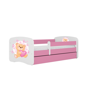 Kocot kids Postel Babydreams medvídek s motýlky růžová, varianta 70x140, bez šuplíků, bez matrace