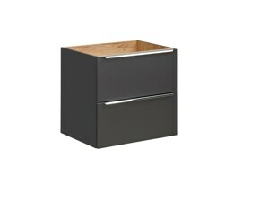 Comad Umyvadlová skříňka Capri 820 2S černý mat/dub kraft zlatý