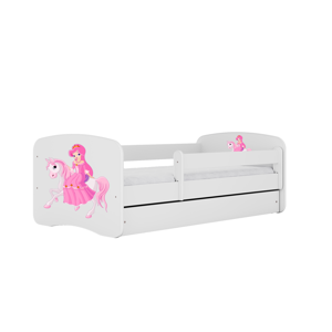 Kocot kids Dětská postel Babydreams princezna na koni bílá, varianta 70x140, bez šuplíků, bez matrace