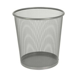 H&S Decoration Odpadkový koš SLIMO 28 cm stříbrný