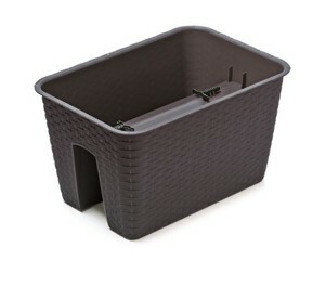 Prosperplast Truhlík na zábradlí RATONA antracit 40 cm