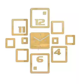 ModernClock 3D nalepovací hodiny Otto zlaté