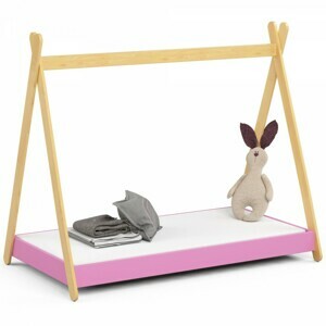Ak furniture Dětská postel GEM 160x80 cm růžová