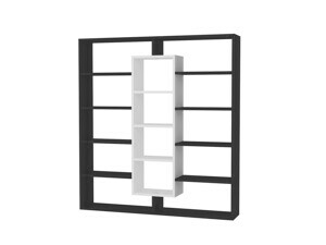 Kalune Design Knihovna Ample černá/bílá