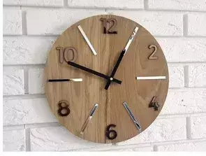 ModernClock Nástěnné hodiny Akselod hnědé