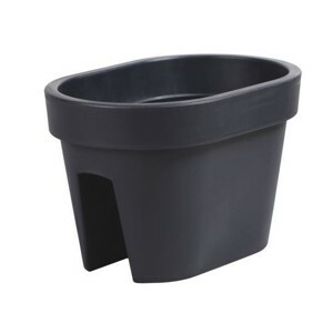 Prosperplast Květináč Lofly Railing tmavě šedý