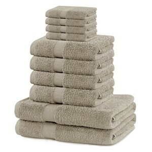 Sada ručníků DecoKing Kunis béžových, velikost 2*70x140+4*50x100+4*30x50