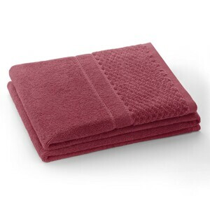 AmeliaHome Ručník RUBRUM klasický styl 30x50 cm růžový, velikost 50x90