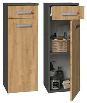 TP Living Koupelnová skříňka Nel V DS dub artisan/antracit