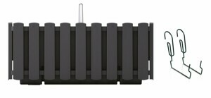 Prosperplast Závěsný truhlík BOARDEE FENCYCASE W antracitový, varianta 38 cm