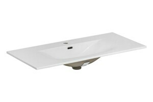 Comad Keramické zápustné umyvadlo Sky 101 cm bílé
