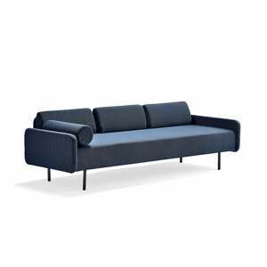Pohovka TRENDY, 3-miestna, tkanina, námornícka modrá