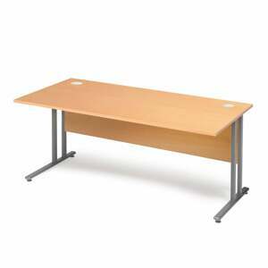 Kancelársky pracovný stôl FLEXUS, rovný, 1600x800 mm, buk
