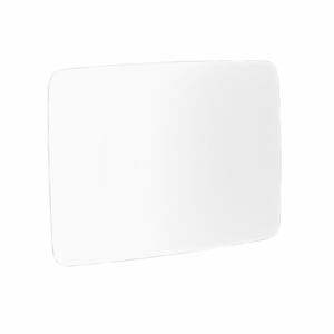 Sklenená magnetická tabuľa STELLA, so zaoblenými rohmi, 1500x1000 mm, biela