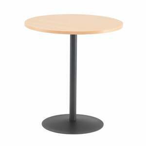 Kaviarenský stôl ASTRID, Ø 700 x V 735 mm, buk / čierna