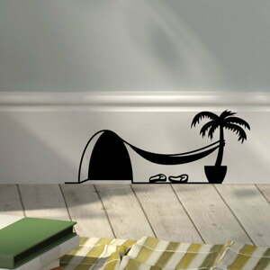 Nástěnná samolepka Ambiance Mouse Hole Hamac and Palm