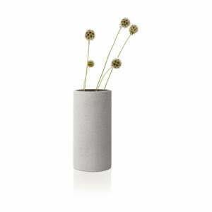 Světle šedá váza Blomus Bouquet, výška 24 cm