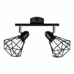 Černé stropní svítidlo ø 10 cm Varpu – Nice Lamps