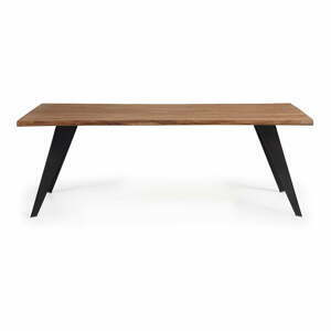 Jídelní stůl s deskou v dubovém dekoru 100x180 cm Koda – Kave Home