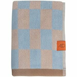 Modro-růžový ručník z bio bavlny 50x90 cm Retro – Mette Ditmer Denmark
